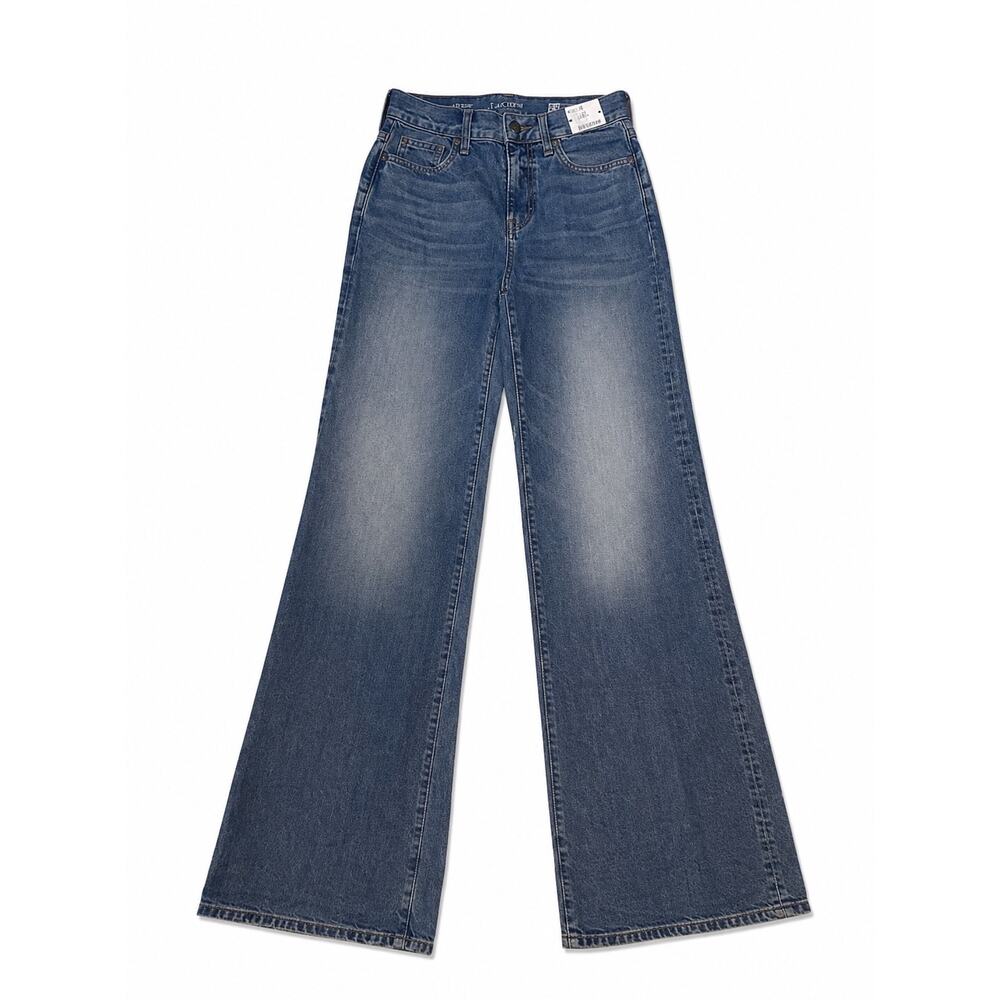 J.Crew Tall Wide Leg Trouser Jeans Medium Wash 25T NWT
